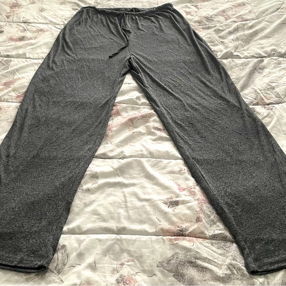 Also Known As Grey super soft pull on wide leg Atleasure drawstring pants siz L - Picture 1 of 10